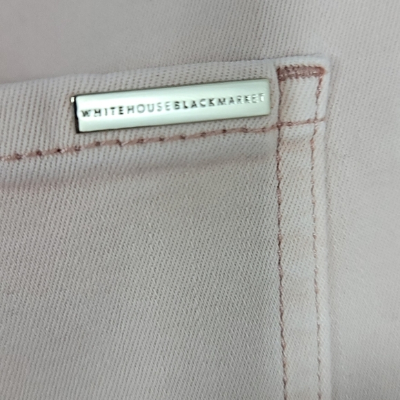 White House Black Market High-Rise Cargo Rose Smoke Straight Jeans 18S - Picture 7 of 11